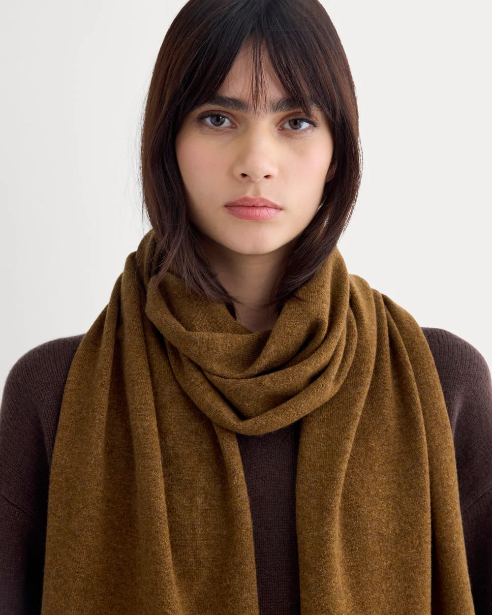 The Cashmere Scarf | Heathered Toffee