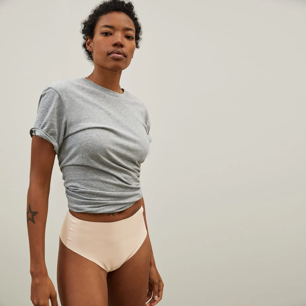 The Invisible High-Rise Thong | Light Tan