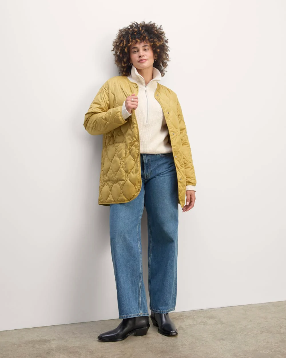 The Quilted Liner | Golden Oak