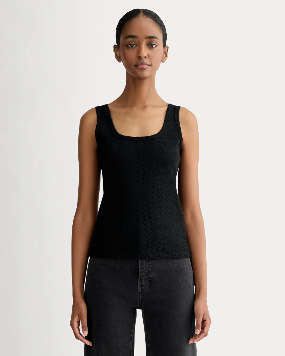The Pointelle Cami | Black