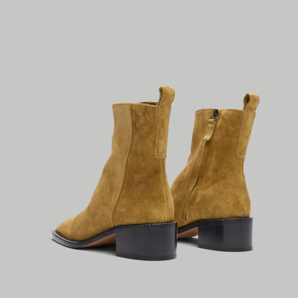 The City Boot | Toasted Almond Suede