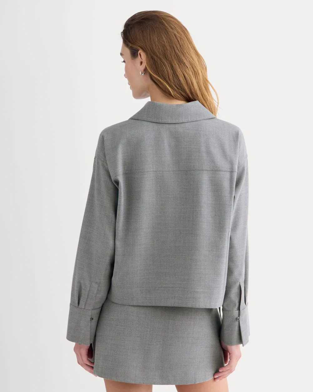 Overshirt in Tailor Twill | Heather Graphite