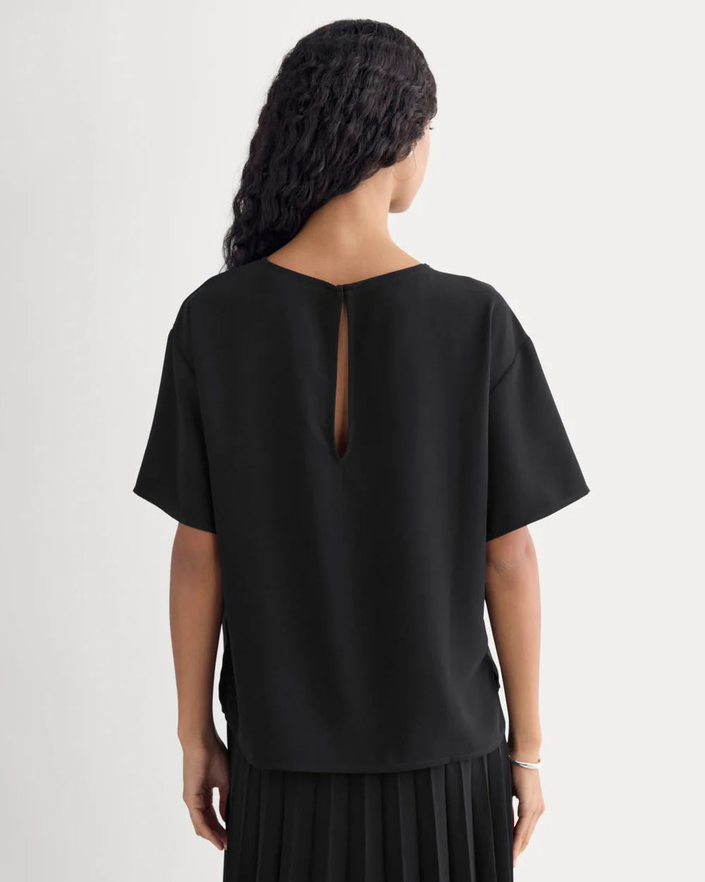 Drapey Crepe Top | Black