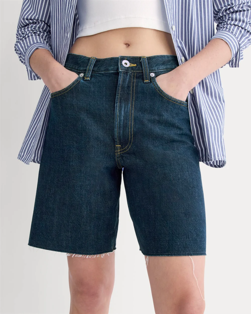 The OG Baggy Jean Short | Dark Indigo