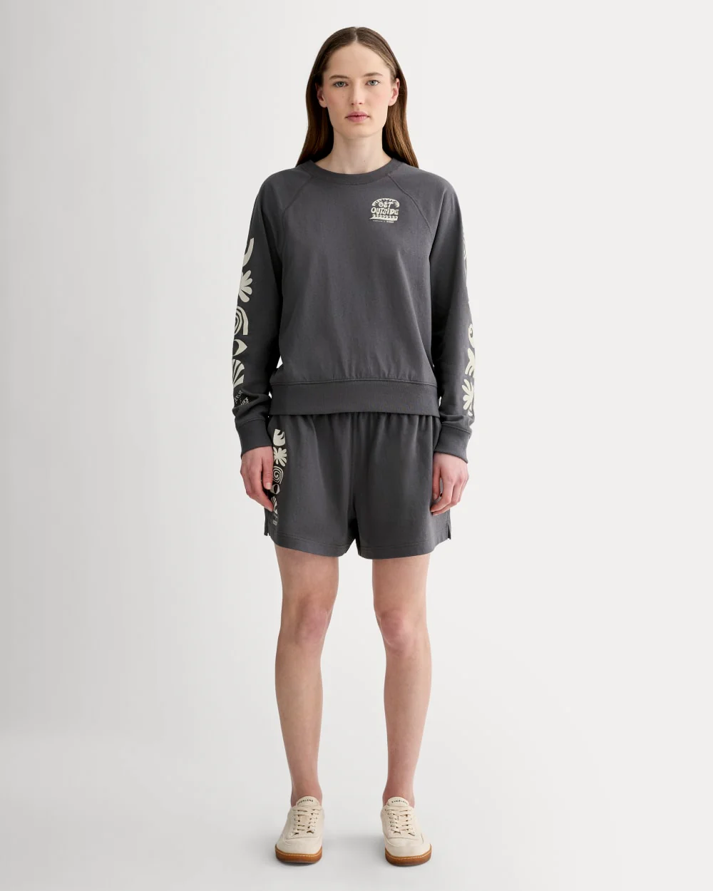 The Everlane x Parks Project Off-Duty Long-Sleeve Tee | Forged Iron / Natural