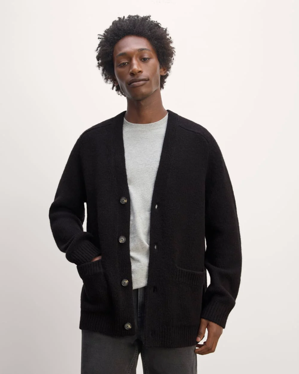 The Cloud Relaxed Cardigan |  Black