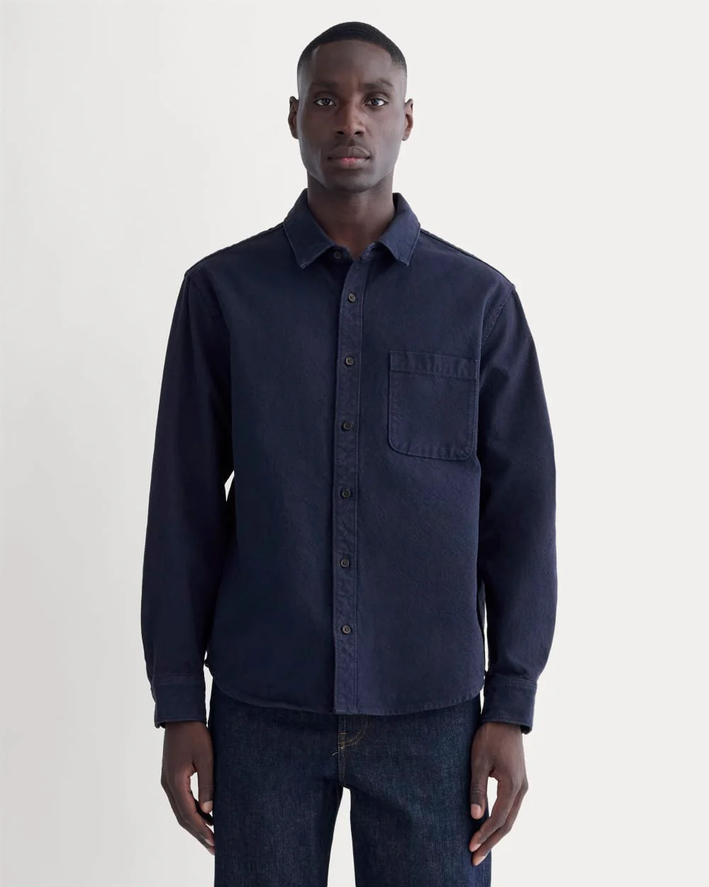 The Canvas Organic Cotton Overshirt | Navy