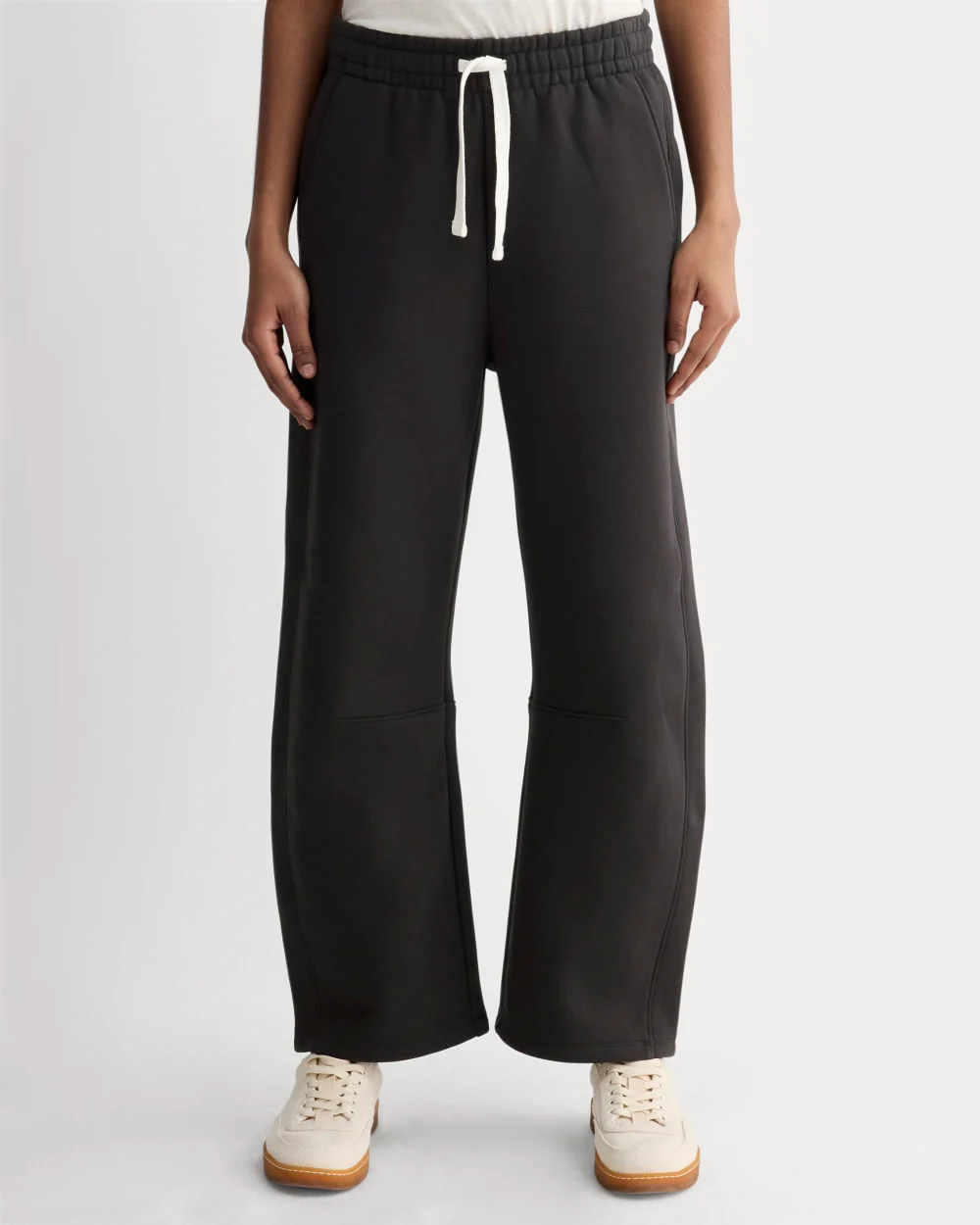 Luxe Fleece Barrel Sweatpant | Black