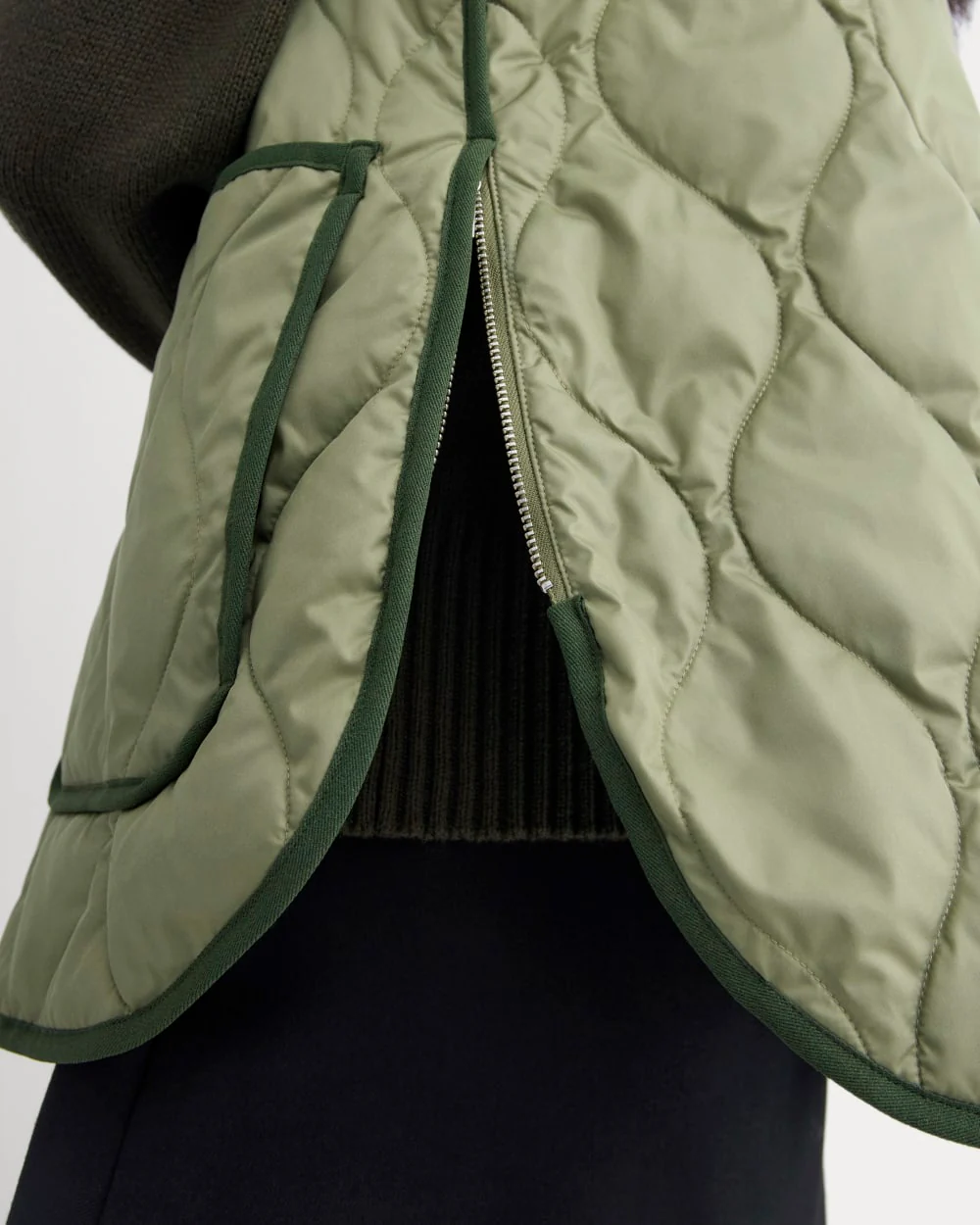 ReNew Quilted Vest | Lichen Green