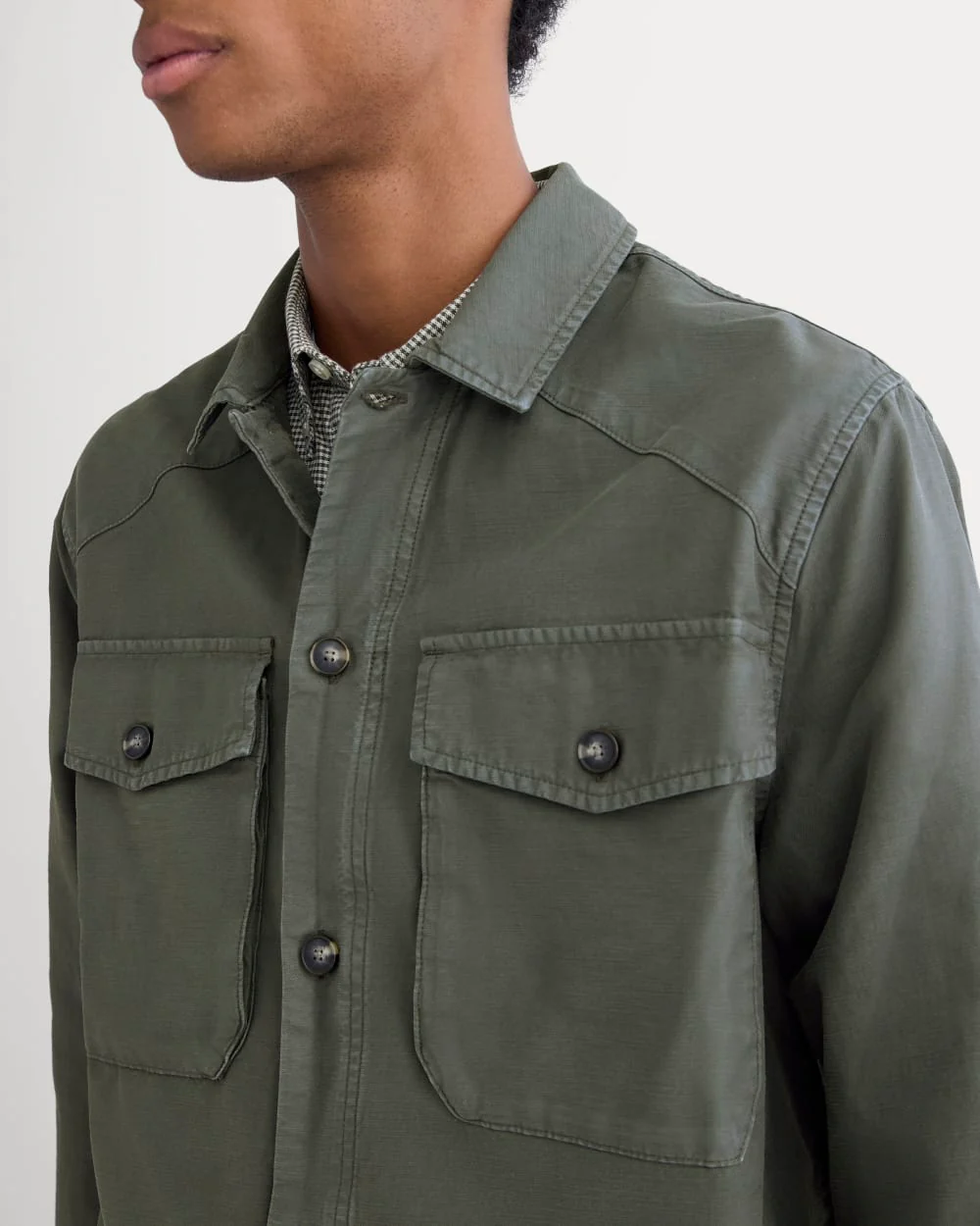 Utility Shirt Jacket | Washed Black