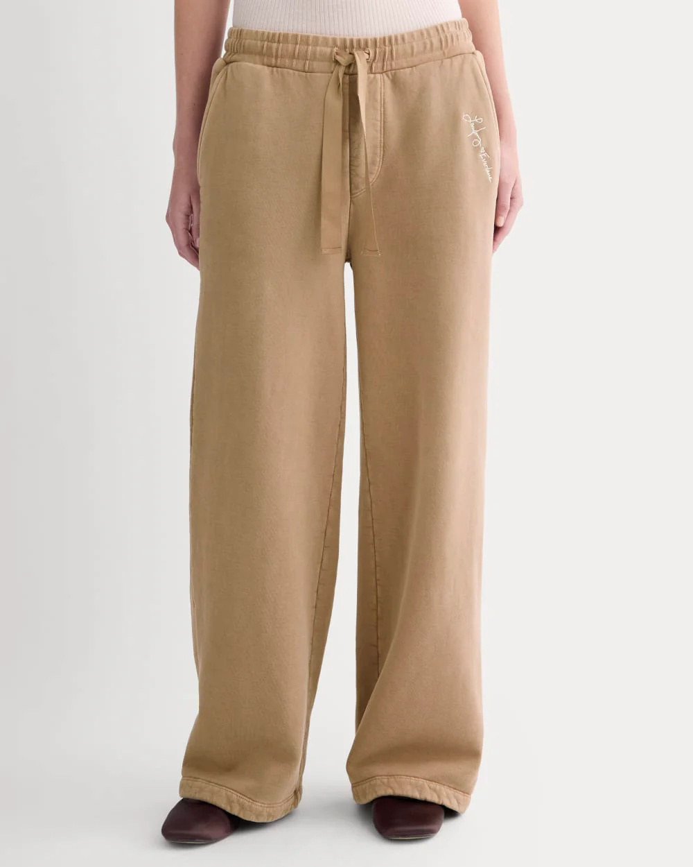 Everlane x The Laufey Foundation Wide-Leg Sweatpant | Weathered Clay