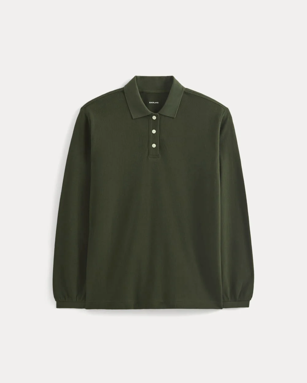 Oversized Pique Polo | Dark Green