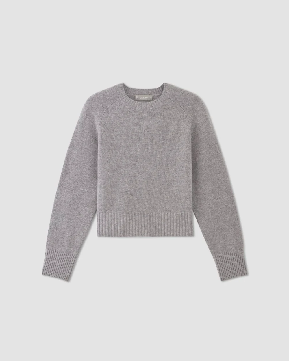 The Boxy Crew in Cashmere | Heathered Grey