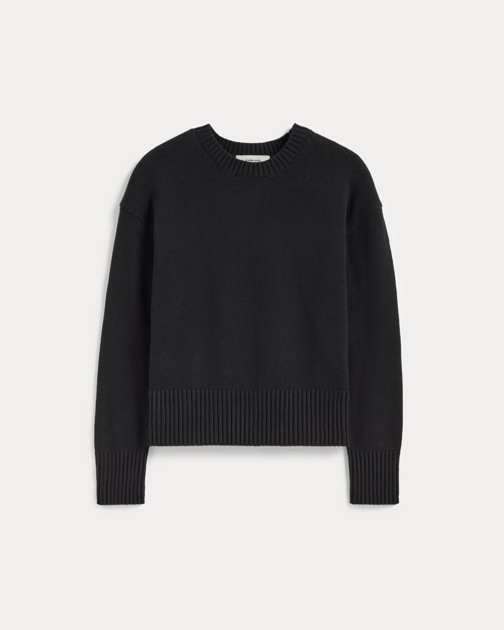 The Boxy Sweater in Everyday Cotton | Black