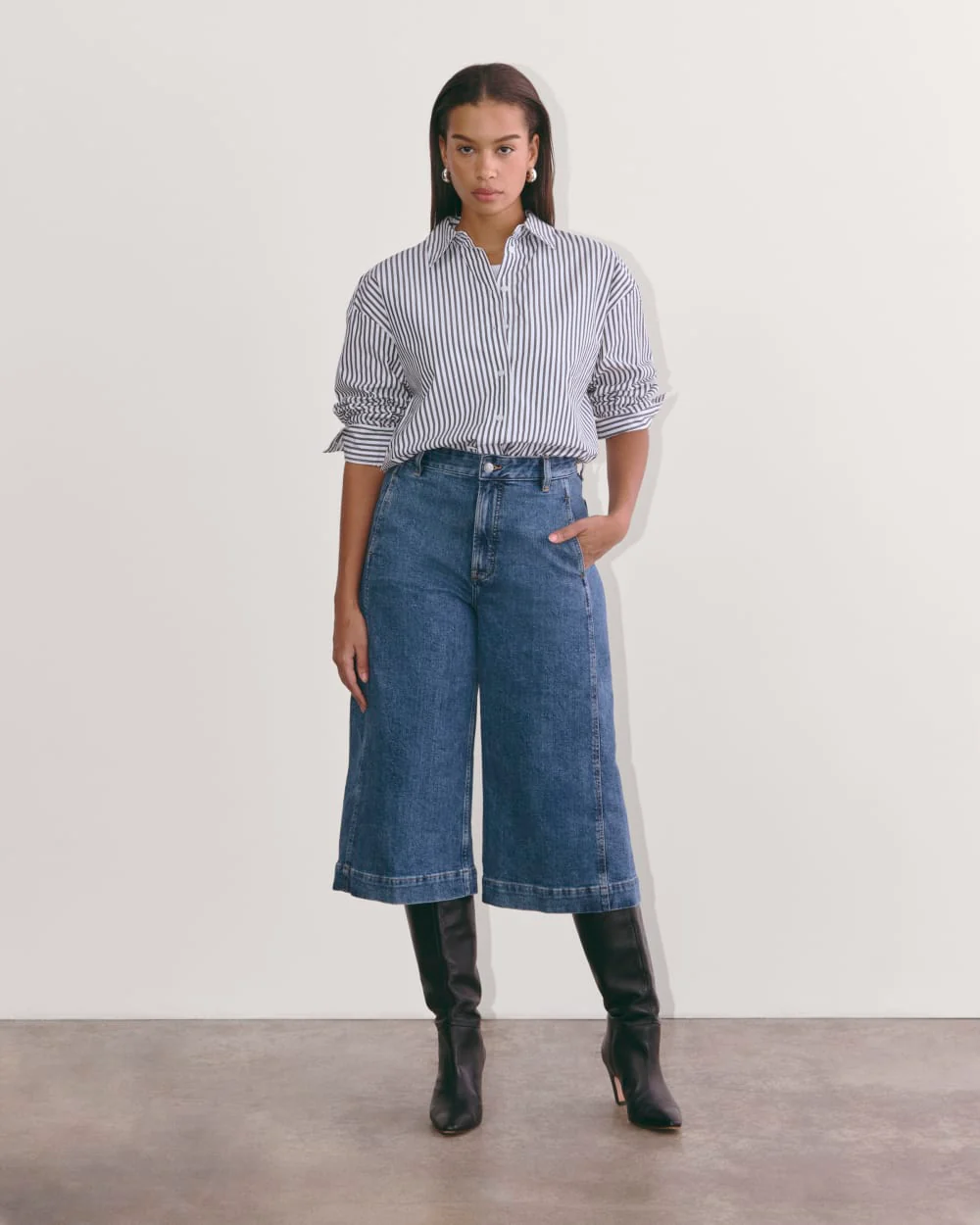 The Denim Culotte | New Blue