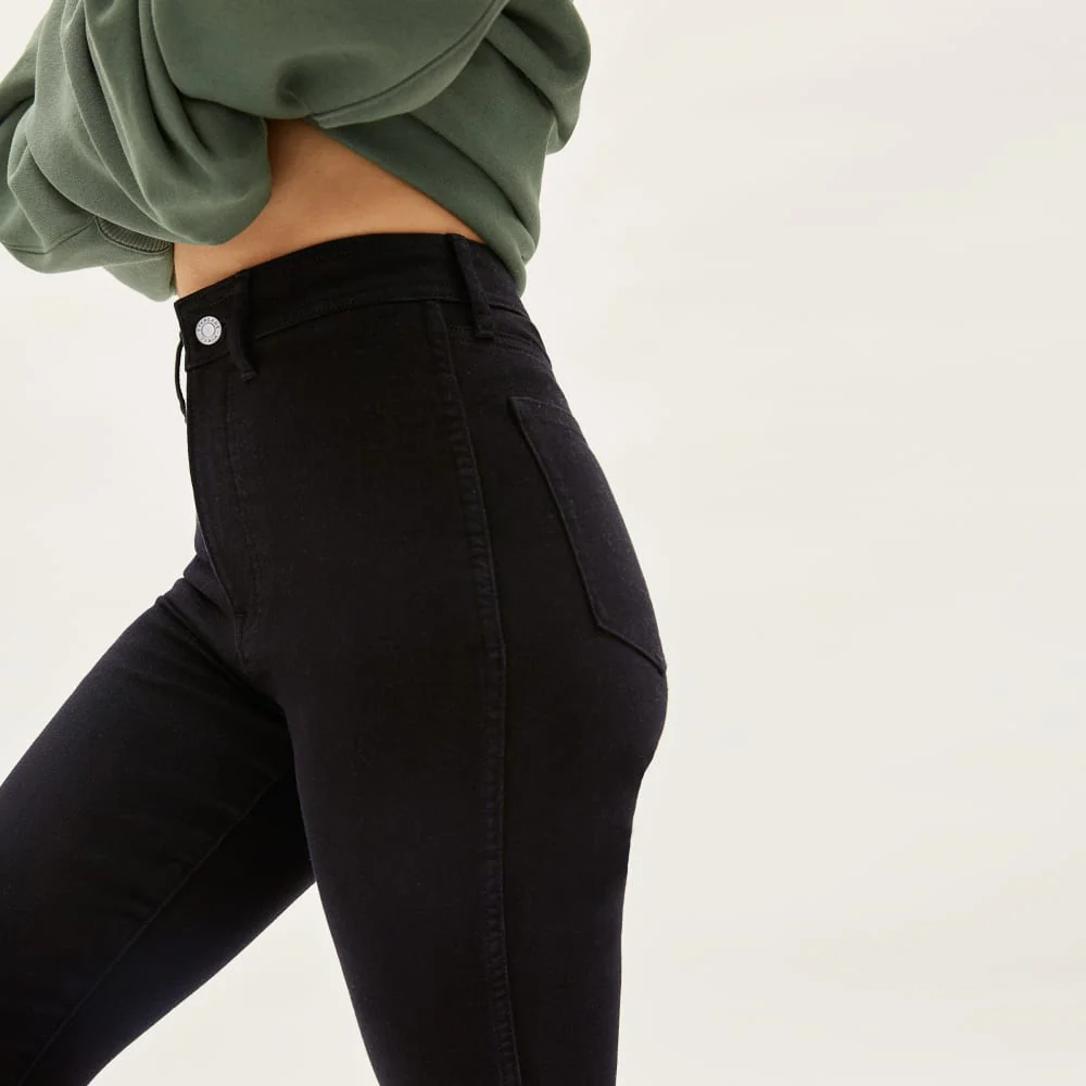 The Way-High® Clean Front Skinny Jean  | Black | 28.5” Inseam