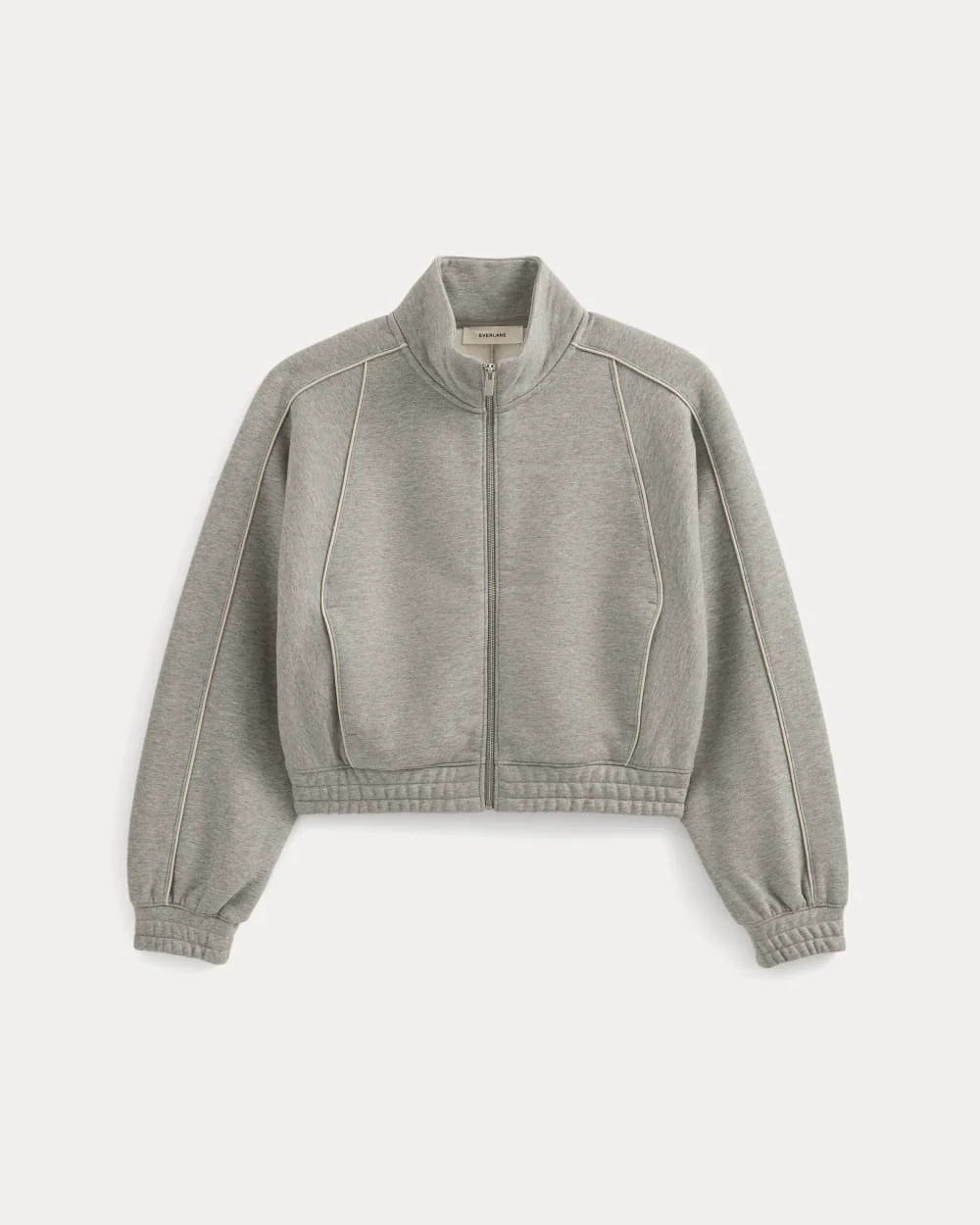 Luxe Fleece Track Jacket | Vintage Heather Grey