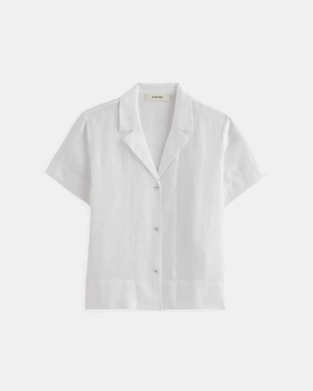 The Notch Shirt in Linen | White