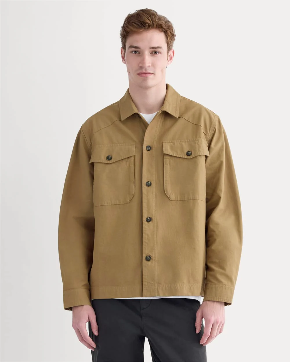 Utility Shirt Jacket | Aged Brass