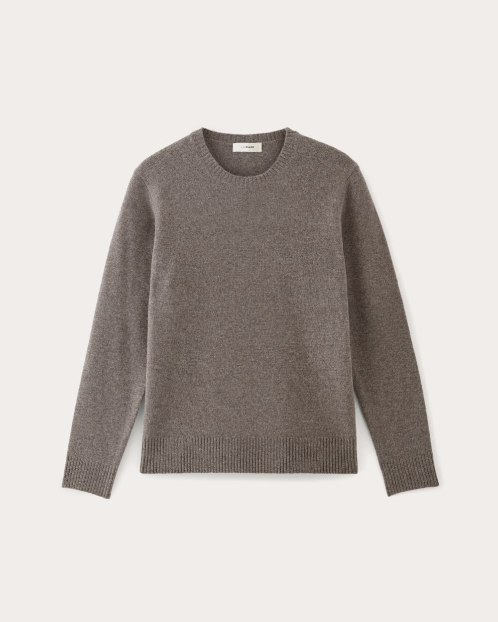 The Premium Merino Crew Neck Sweater | Taupe Melange