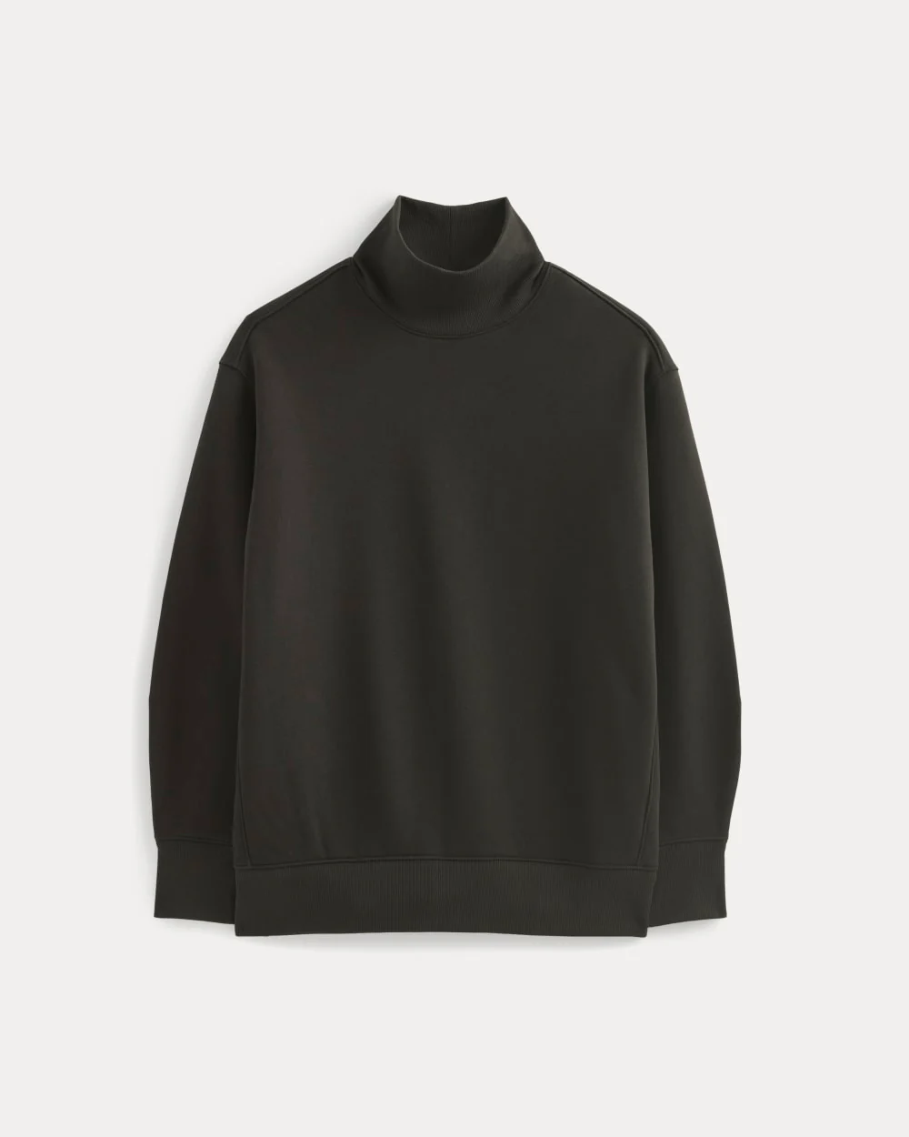 Luxe Fleece Turtleneck | Black