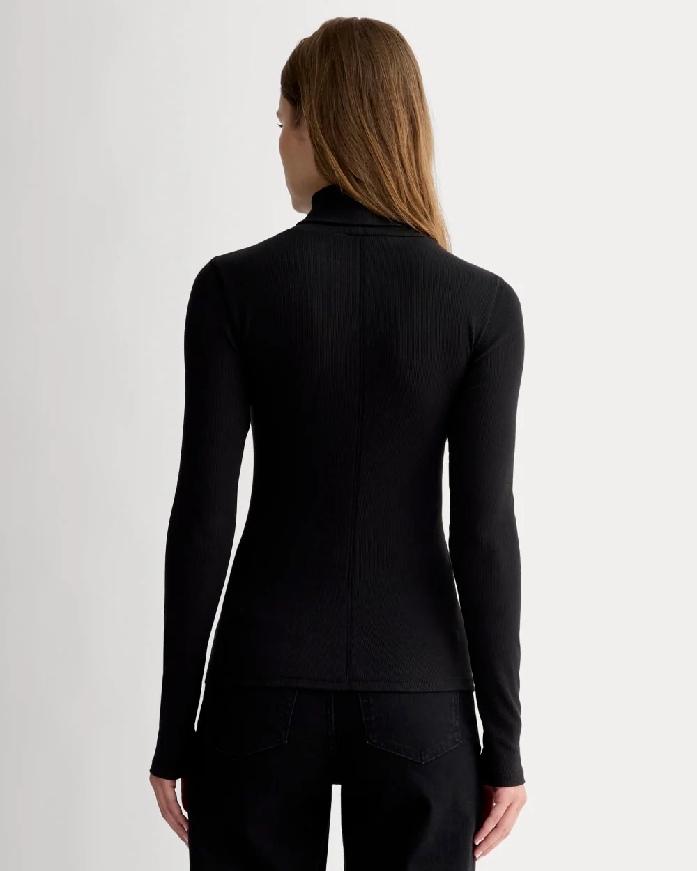 The Luxe Rib Turtleneck | Black