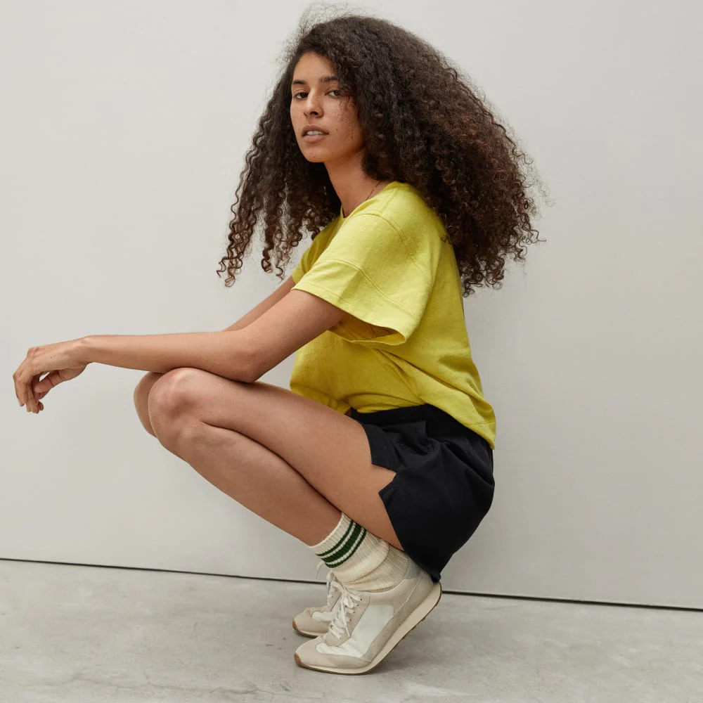 The Retro Jersey Short | Black