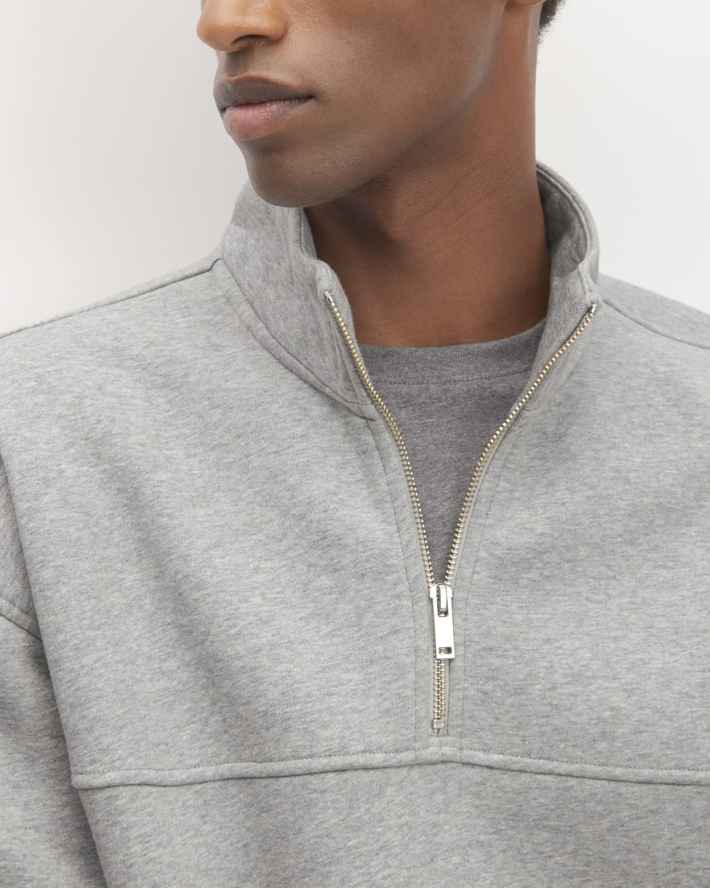 The ReTrack Fleece Half-Zip |  Heathered Grey