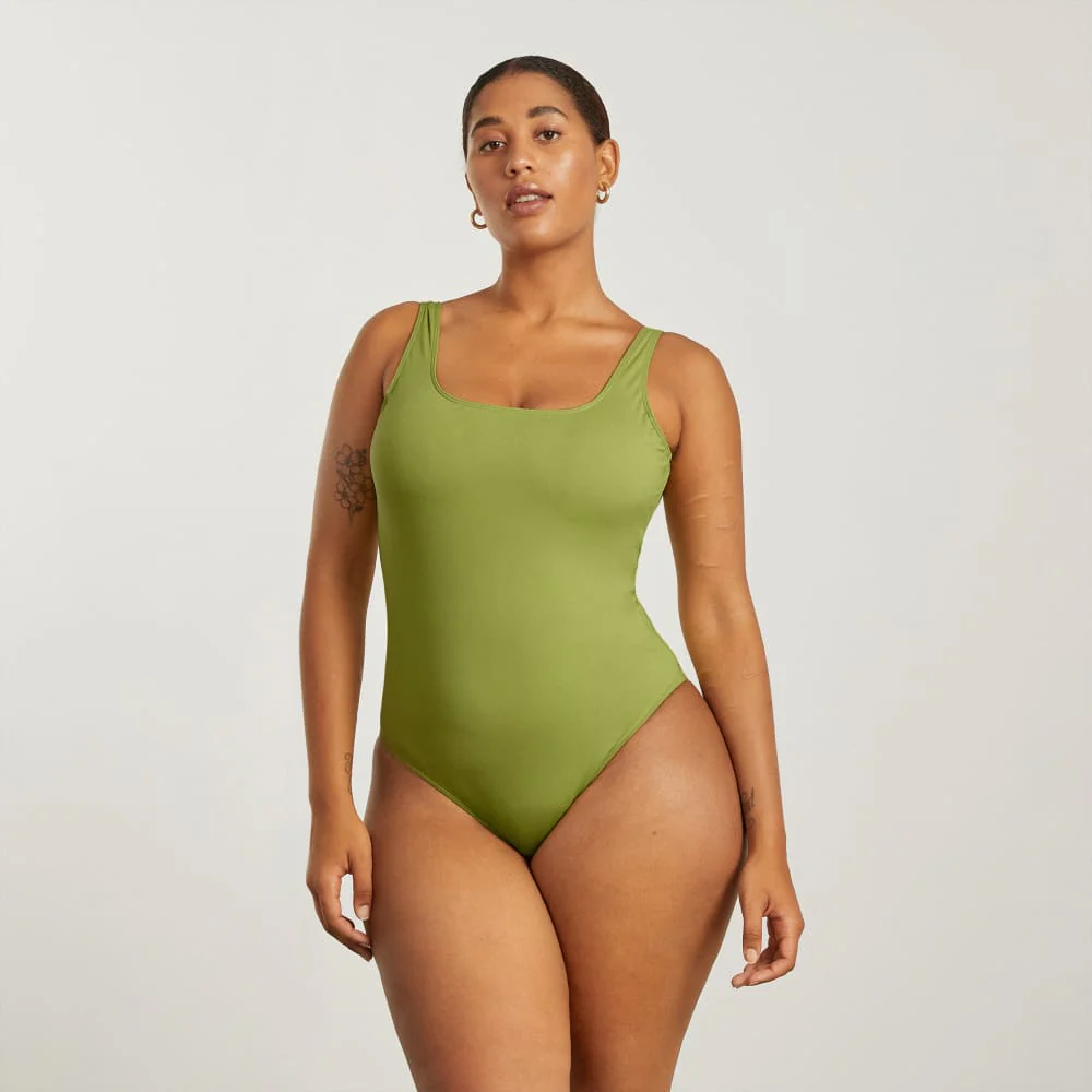 The Square-Neck One-Piece | Pepper