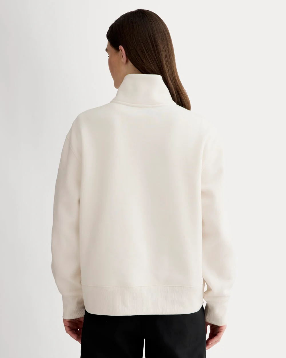 Luxe Fleece Half-Zip Sweatshirt | Bone