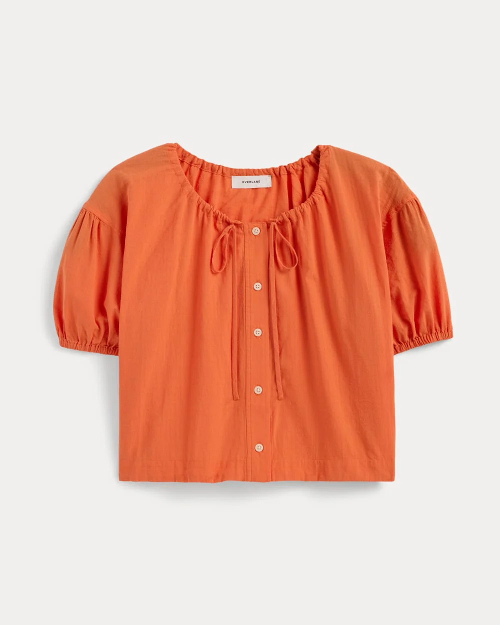 The Gauze Button-Up | Soft Orange