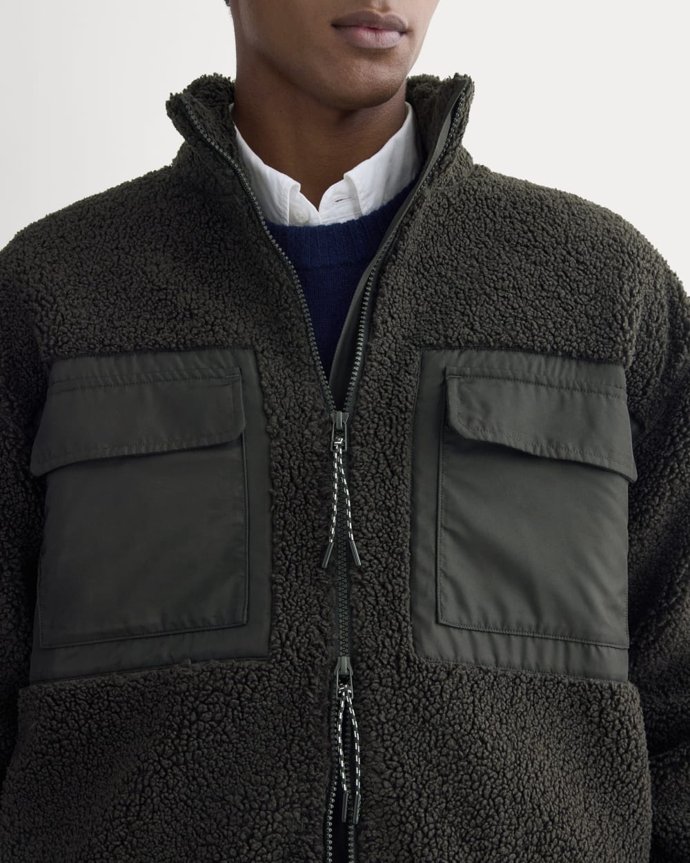 ReTrack Fleece Zip-Up | Black