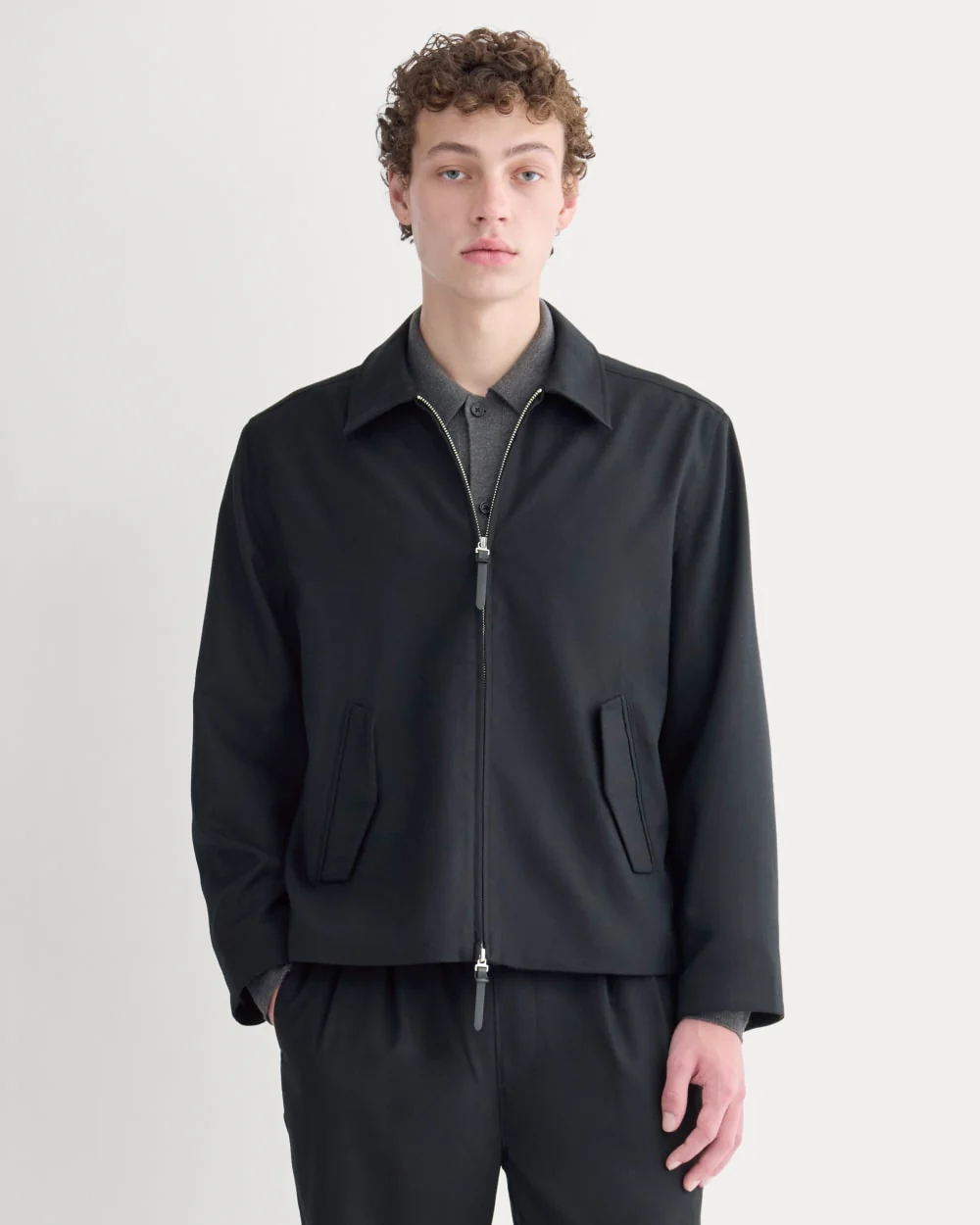 Tailored Zip Jacket |  Black