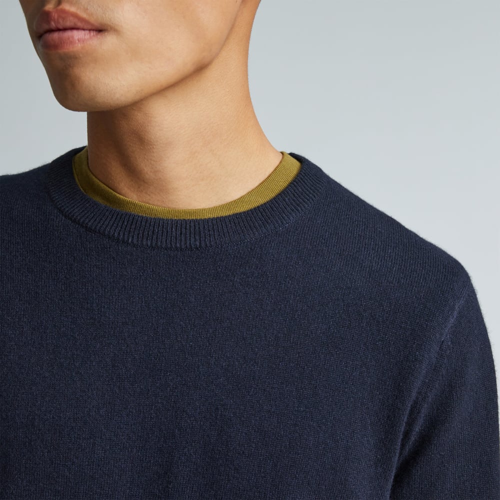 The Grade-A Cashmere Crew | Dark Navy