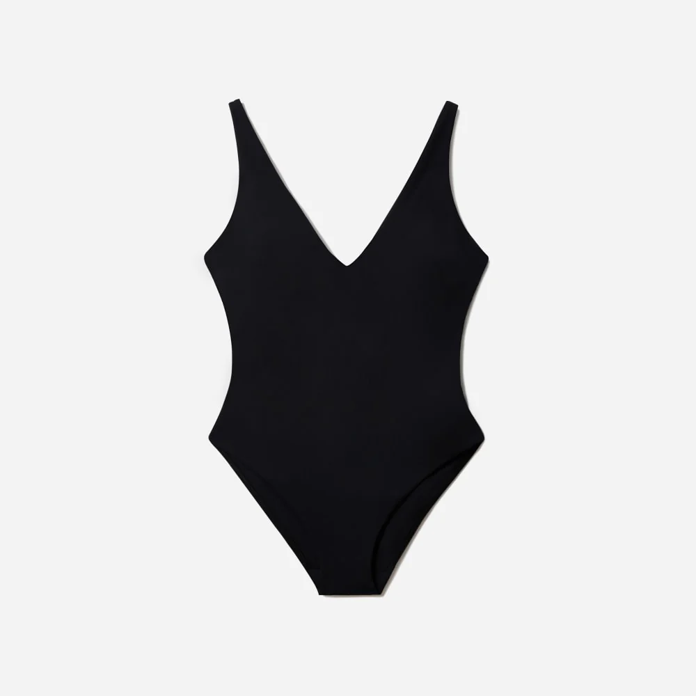The V-Neck One-Piece | Black