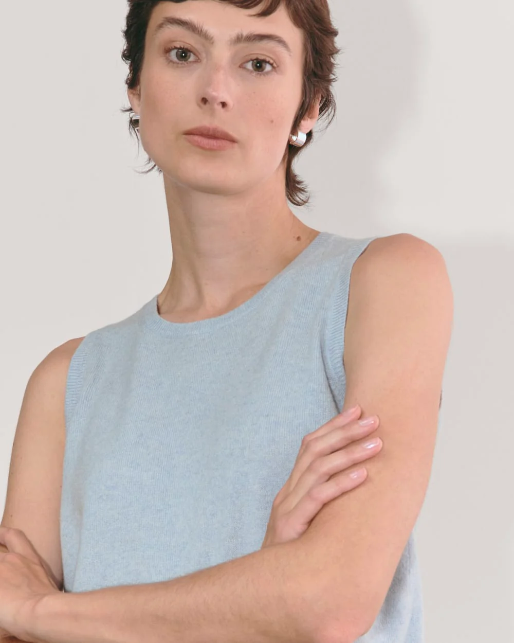 The Classic Tank in Cashmere | Sky Blue