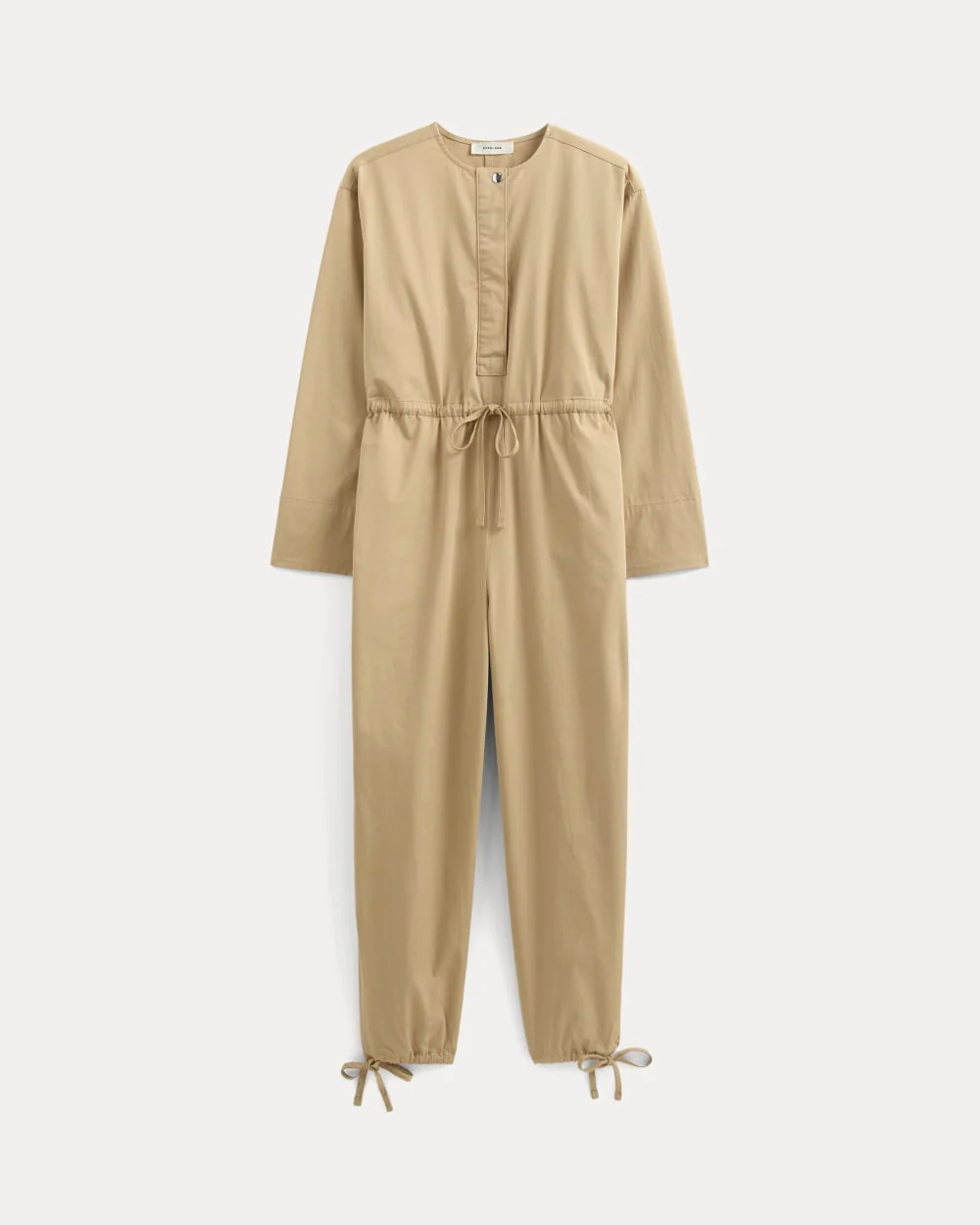 The Utility Drawstring Jumpsuit | Classic Khaki