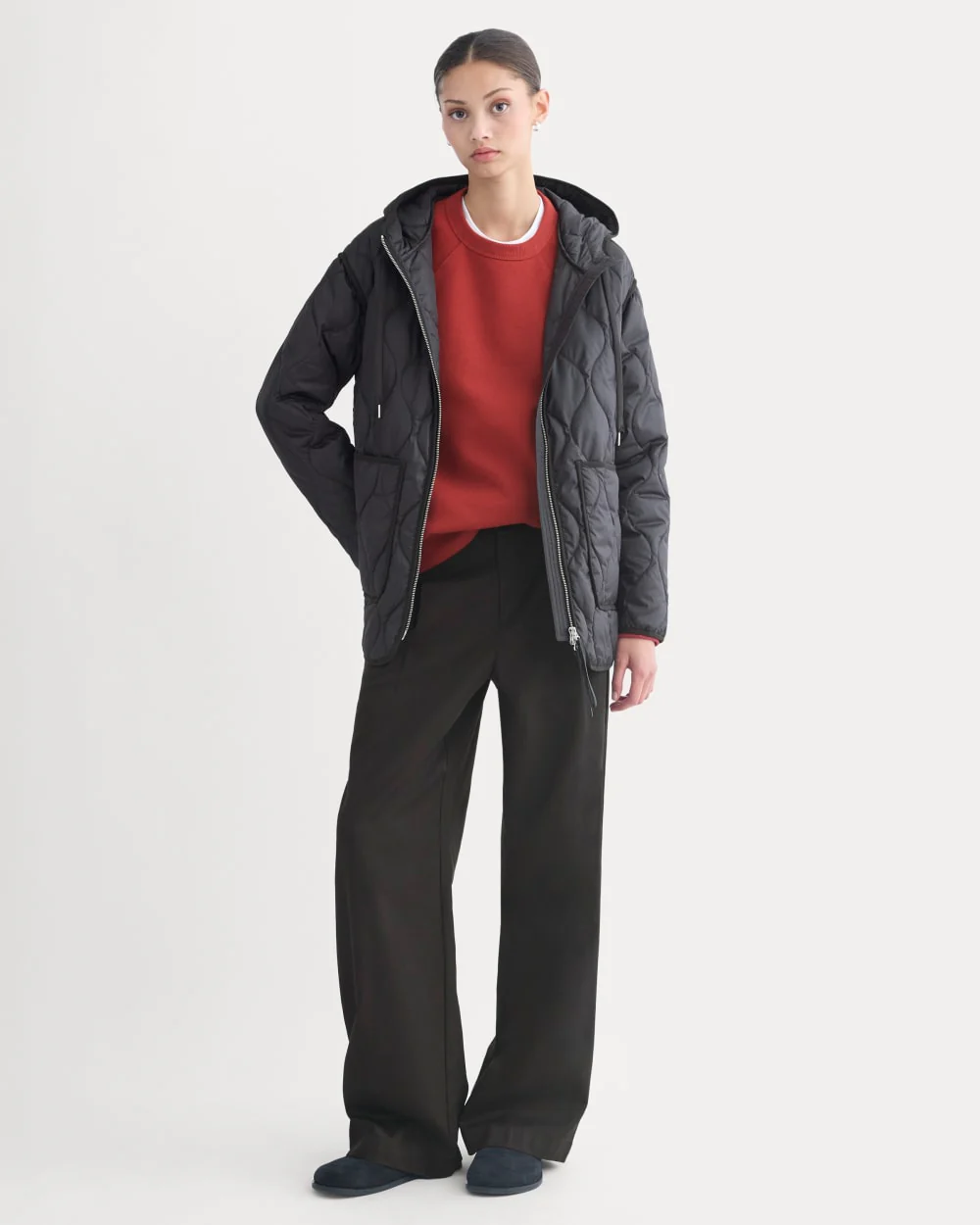 ReNew Quilted Hooded Liner | Black