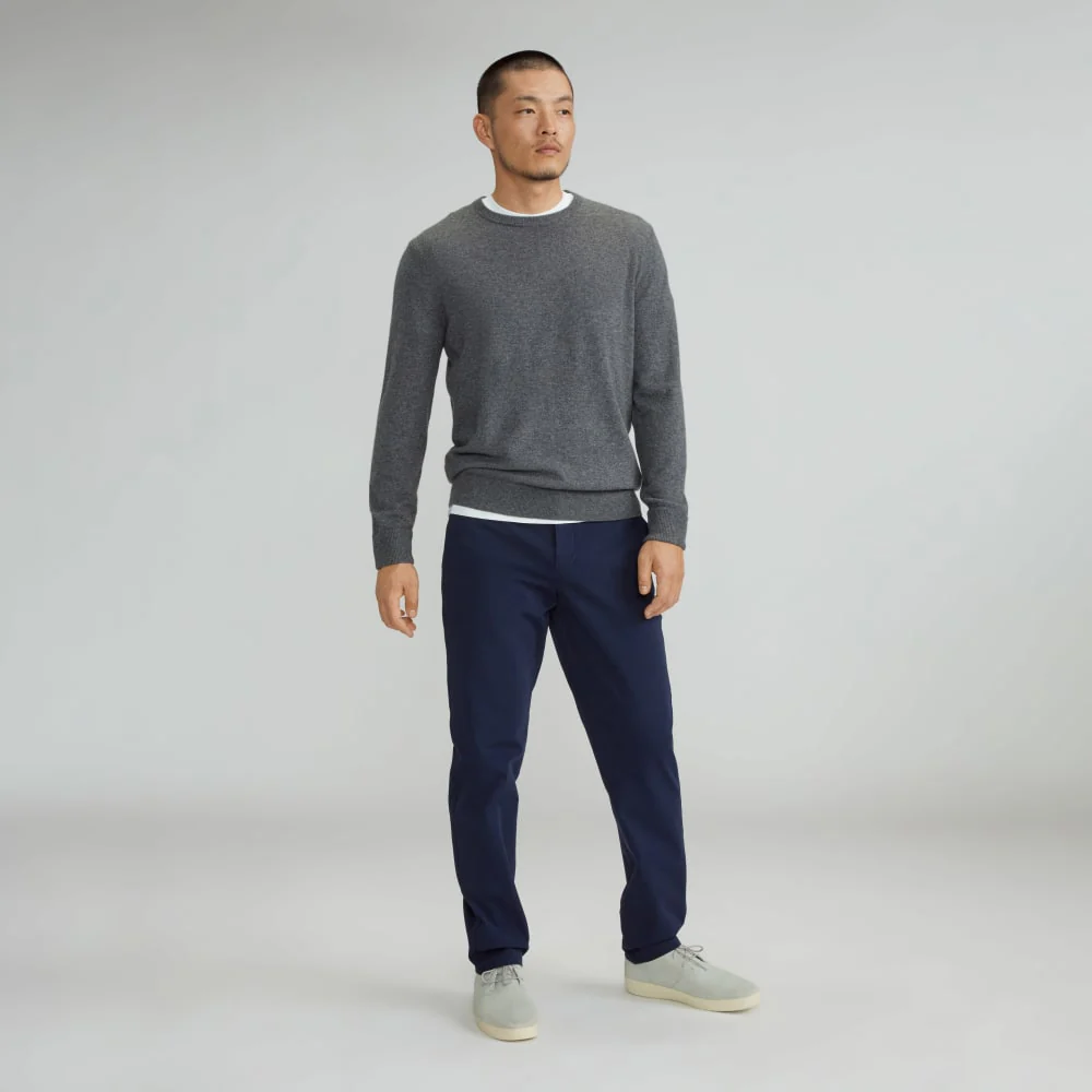 The Grade-A Cashmere Crew | Charcoal