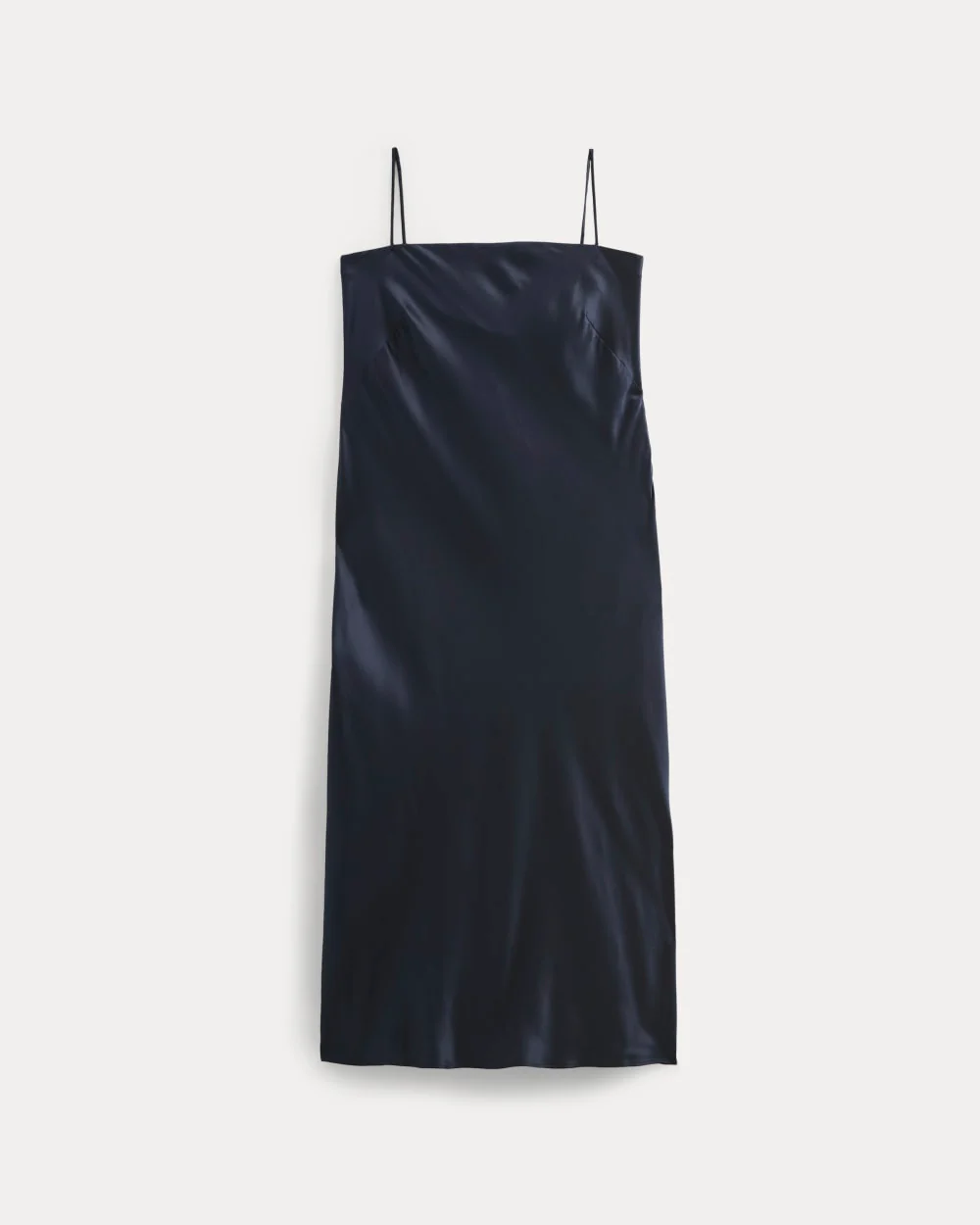 Slip Dress in Silk Charmeuse | Navy