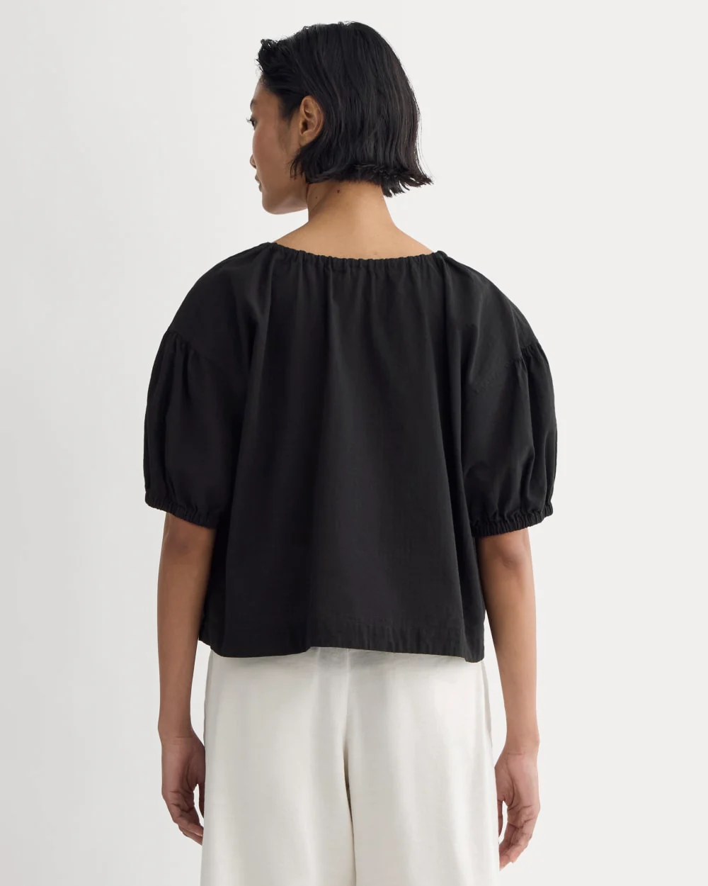 The Gauze Button-Up | Black
