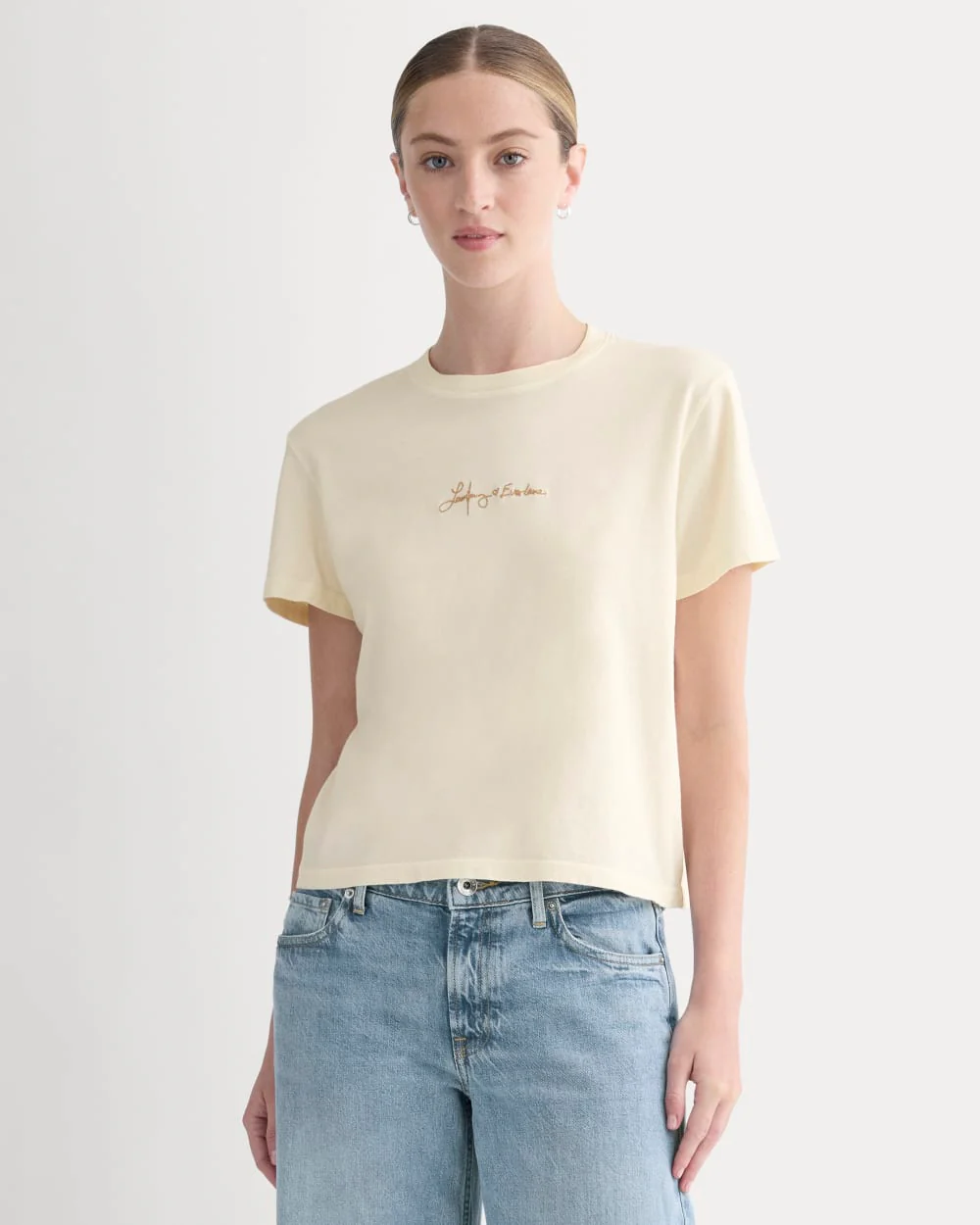 Everlane x The Laufey Foundation Box-Cut Tee | Bone