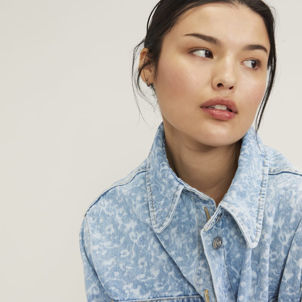 The Denim Overshirt | Light Painterly Strokes