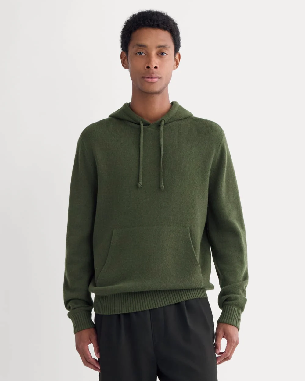 The Felted Merino Hoodie | Dark Forest