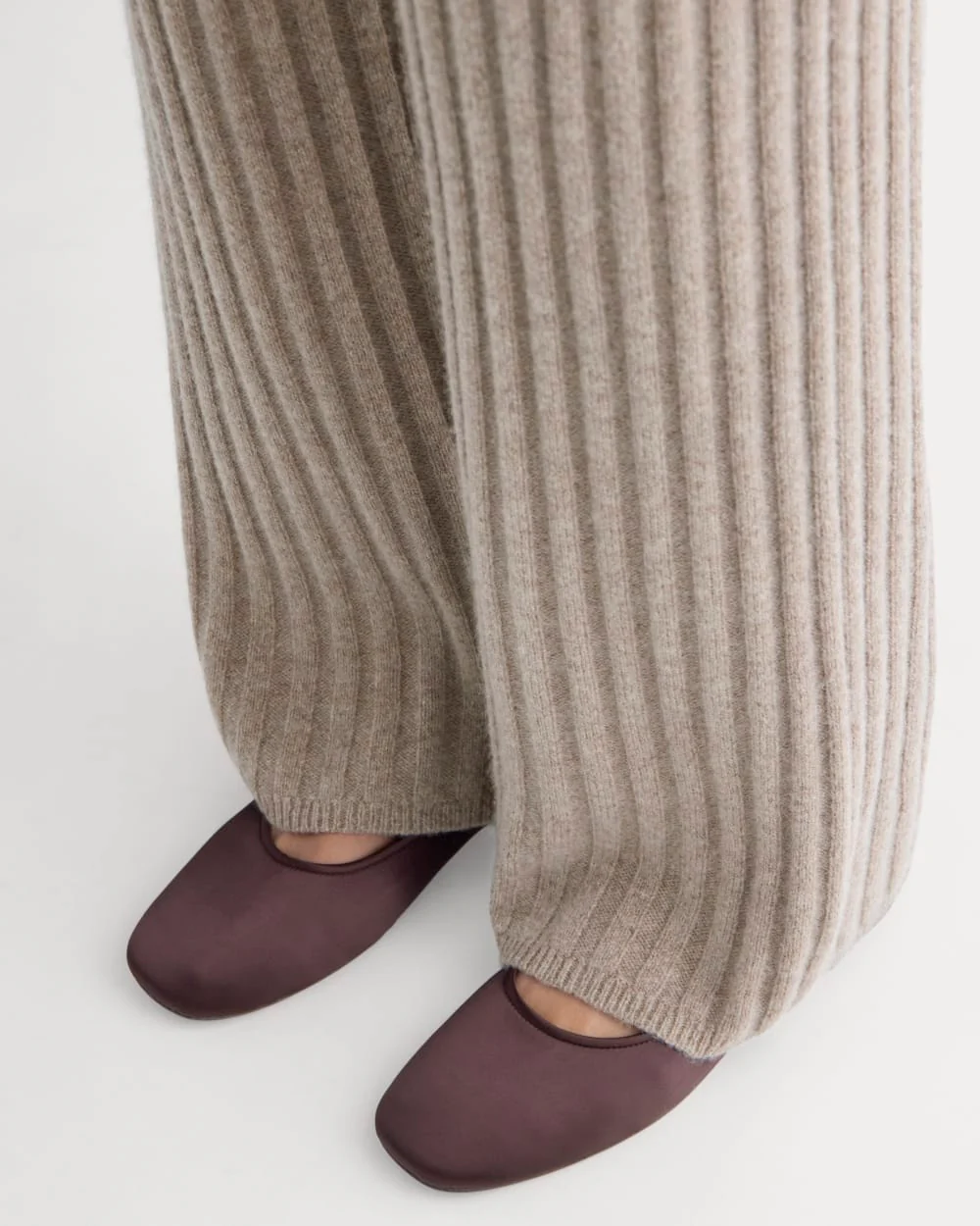 Straight-Leg Pant in Wool Cashmere | Oatmeal