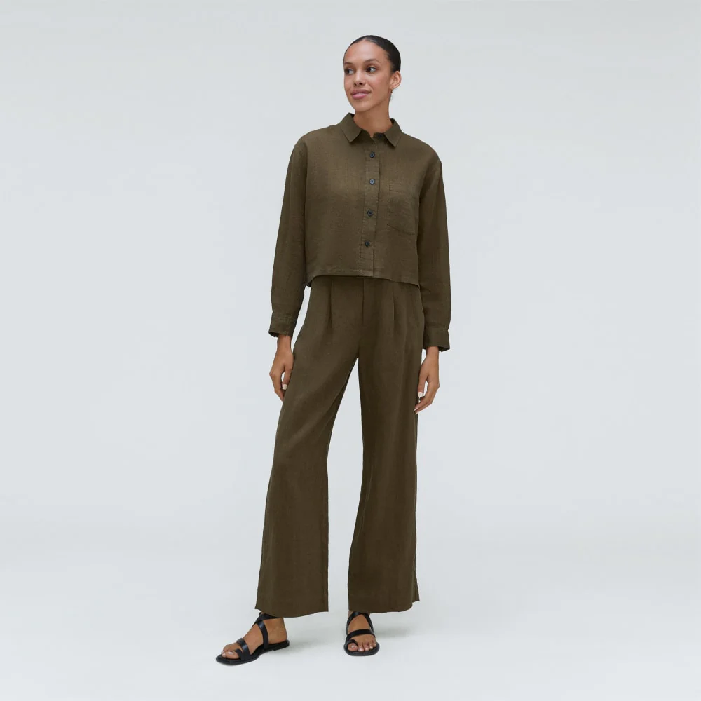 The Linen Way Short Shirt | Beech