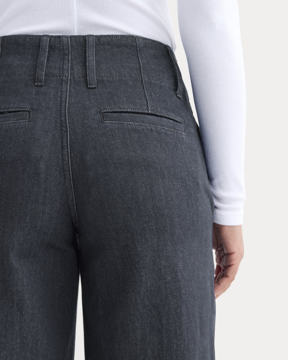 The Mid-Rise Trouser Jean | Tungsten Rinse