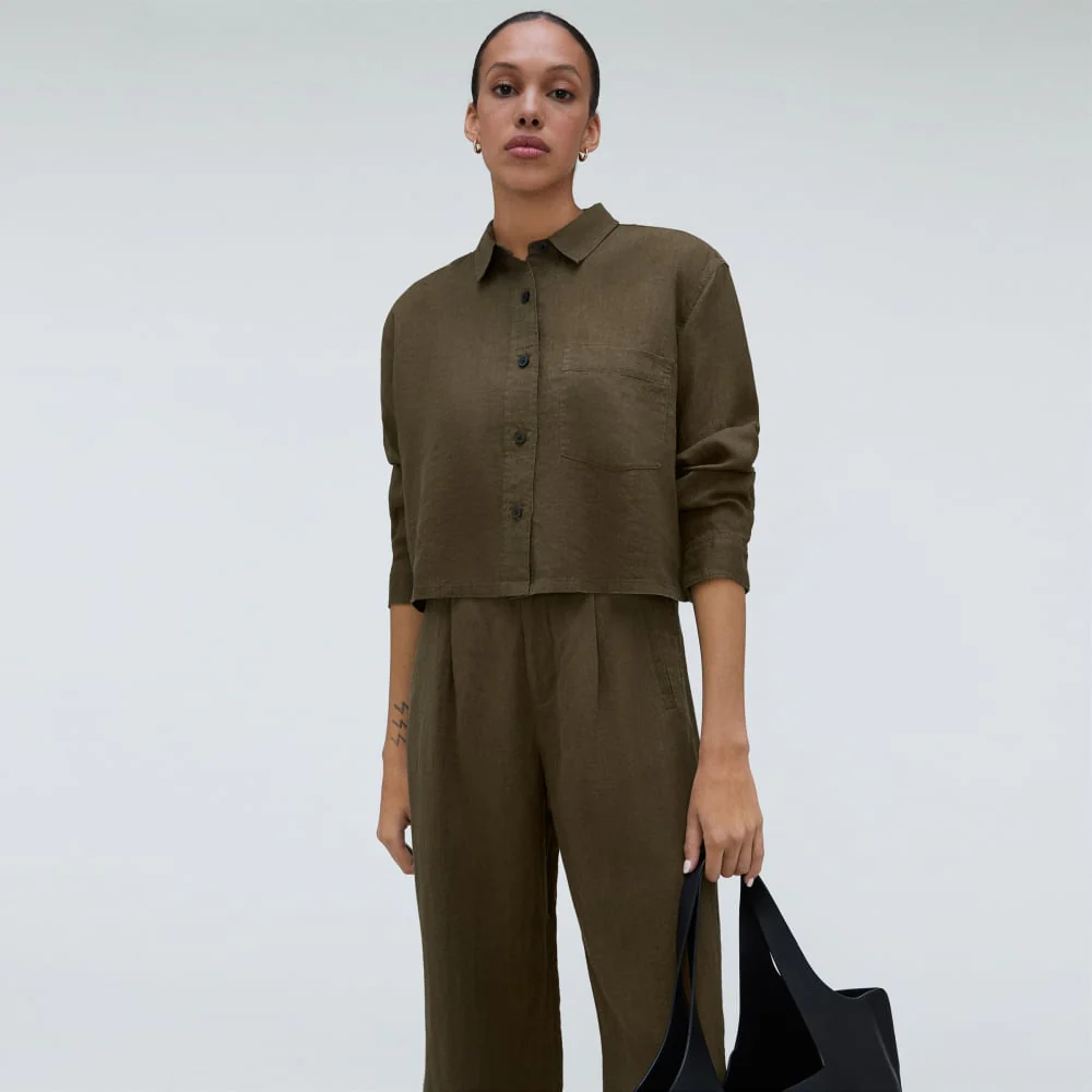 The Linen Way Short Shirt | Beech