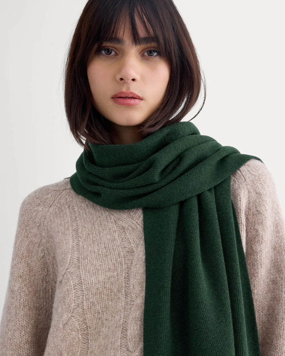 The Cabin Scarf | Heathered Dark Sea