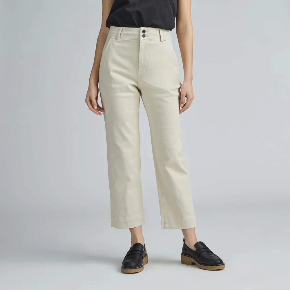 The Organic Straight-Leg Pant | Pumice Stone
